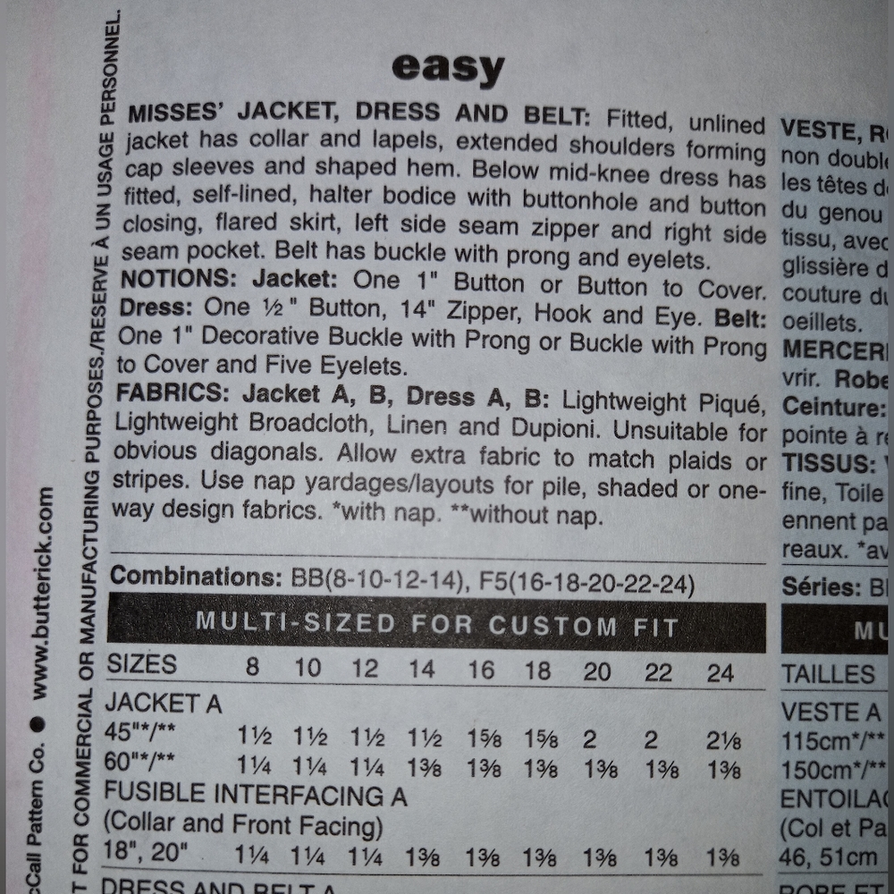 Sewing patterns - Picture 3 of 3